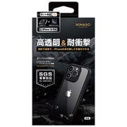 NI-D1-16CS0103 [iPhone 16 Pro用 TPUフレーム＋PCケース ブラック 高透明ガラスフィルムセット]