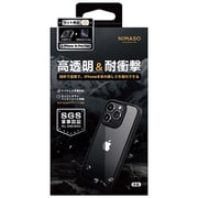 NI-D1-16DS0103 [iPhone 16 Pro Max用 TPUフレーム＋PCケース ブラック 高透明ガラスフィルムセット]