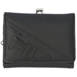flgmwallet [FIS-0692 FILA フィラ がま口コンパクト財布 財布 エンボスBK]