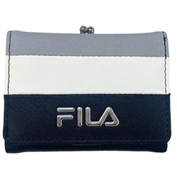 flgmwallet [FIS-0702 FILA フィラ がま口コンパクト財布 財布 ボーダーBK/GY]