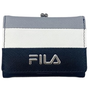 flgmwallet [FIS-0702 FILA フィラ がま口コンパクト財布 財布 ボーダーBK/GY]