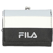 flgmwallet [FIS-0702 FILA フィラ がま口コンパクト財布 財布 ボーダーBK/SA]