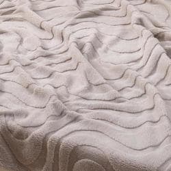 プレミアムマイクロファイバー 立体模様毛布 シングル 毛布 ゼブラBE trygoods37