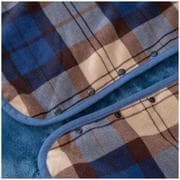 trygoods53 [着る毛布 ボタン付きチェック柄ブランケット ブランケット BL/BR]