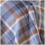 trygoods53 [着る毛布 ボタン付きチェック柄ブランケット ブランケット BR/GY]