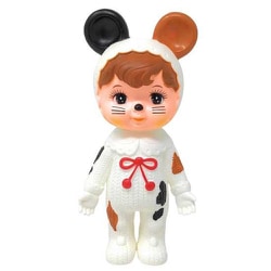 なかよしチャーミーちゃん ソフビ人形 クマミミ トビ三毛 猫 茶白黒 WDA.C2 [対象年齢：6歳～]