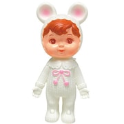 なかよしチャーミーちゃん ソフビ人形 クマミミ うさぎ 白 WD.YoR2 [対象年齢：6歳～]