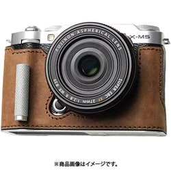 富士フイルム X-M5用 本革ケース ヴィンテージ風 メタルグリップ付 クレイジーホース PTBF002