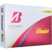 SUPER STRAIGHT イエロー 2025年モデル T5YX [ゴルフボール 1ダース 12球入り]