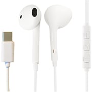 USB Type-C接続 有線イヤホン DAC搭載 マイク付きコントローラー ホワイト AH-C88WH
