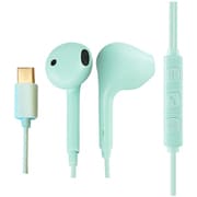 USB Type-C接続 有線イヤホン DAC搭載 マイク付きコントローラー グリーン AH-C88GN