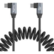 USB-C(角度付き)からUSB-C(角度付き) コイルデータケーブル SR4793