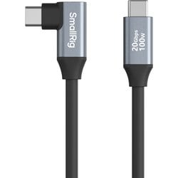 USB-C（ストレート）からUSB-C（角度付き） データケーブル 35cm SR4790