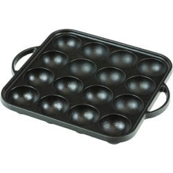 元祖やきやき ＩＨ鉄鋳物たこ焼器 16穴 YR-032