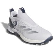 アディゼロ ゼッドジー 25 ボア メンズ ゴルフシューズ スパイクレス BOAダイヤル 26.5cm Cloud White / Collegiate Navy / Dash Grey 2025年モデル JI0863