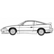 峠シリーズ No.4 1/24 ニッサン 180SX（RPS13）後期型 [組立式プラスチックモデル]