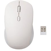 ワイヤレスマウス Bluetooth/無線2.4GHz両対応 静音 6ボタン ファンクションボタン搭載 2台マルチペアリング 左右対称 OSMOD ホワイト M-MY30MBSWH