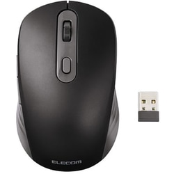 ワイヤレスマウス OSMOD（オスモッド） Bluetooth/無線（2.4GHz） BlueLED 静音 6ボタン ファンクションボタン搭載 充電式 2台マルチペアリング 左右対称 ブラック M-MY35MBSBK