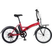 電動アシスト自転車 20インチ 6段変速 ROVER e-MOBILLY206SE レッド