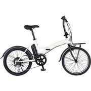 電動アシスト自転車 20インチ 6段変速 ROVER e-MOBILLY206SE ホワイト