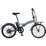 電動アシスト自転車 20インチ 6段変速 ROVER e-MOBILLY206SE グレー