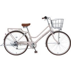シティサイクル 27 OLIVE des OLIVE 6段 ピンクシルバー KBRI276WH3/TSL