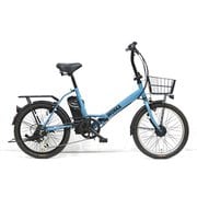 電動アシスト自転車 20 電動WONKAFD 6段 マットブルーグレー FEVH206BHR/TGE