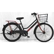 シティサイクル 22 WONKAジュニア 6段 レッドブラック FTS226BHD1/TBC