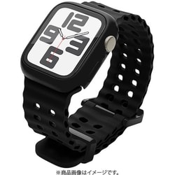 RBLAW4407BK [AppleWatch（49/46/45/44mm）用 シリコンバンド ブラック]