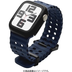 RBLAW4407NV [AppleWatch（49/46/45/44mm）用 シリコンバンド ネイビー]