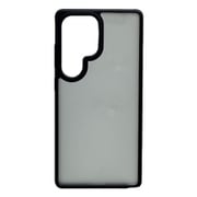 Galaxy S25 Ultra用 ハイブリッドケース 耐衝撃吸収 強い 頑丈 フロストブラック TPU+PC 8757GS25UHPBKFB