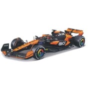 BUR28033P 1/24 マクラーレン F1 チーム MCL38（2024） No.81 O.ピアストリ ヘルメット付（クリアケース） [ダイキャストミニカー]