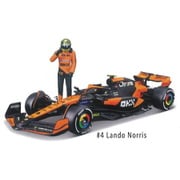 BUR28040N 1/24 マクラーレン F1 チーム MCL38（2024） No.4 L.ノリス （ウィンドウボックス：ドライバーフィギア付） [ダイキャストミニカー]