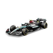 BUR38209H 1/43 メルセデス-AMG ペトロナス F1チーム W15（2024） Eパフォーマンス No.44 L.ハミルトン ヘルメット付（クリアケース） [ダイキャストミニカー]