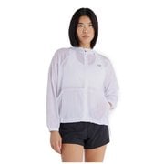 トランスペアレントパッカブルジャケット レディース ランニングウェア ブレーカー WHITE Lサイズ AWJ5110Y