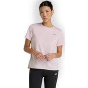 スポーツエッセンシャルショートスリーブTシャツ レディース ランニングウェア シャツ ローズシュガー Lサイズ WT41222