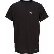 エヴォストライプ メンズ フィットネス 半袖シャツ PUMA Black(01) XLサイズ 687588