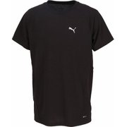エヴォストライプ メンズ フィットネス 半袖シャツ PUMA Black(01) XLサイズ 687588