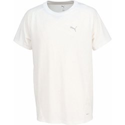 エヴォストライプ メンズ フィットネス 半袖シャツ PUMA White（02） XLサイズ 687588
