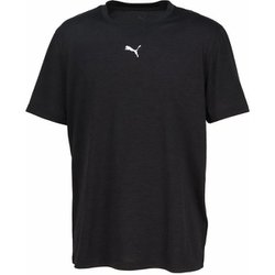 TADエッセンシャルヘザーキャット メンズ フィットネス 半袖シャツ PUMA Black Heather（01） Lサイズ 527378