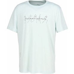 グラフィックランニングイラストレーション半袖Tシャツ メンズ ランニングウェア シャツ （50） XLサイズ 527293