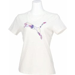 GRAPHICS フローラル キャット ロゴ レディース フィットネス ヨガ シャツ （02） Lサイズ 687710