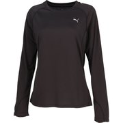 ランヴェロシティ長袖Tシャツ レディース ランニングウェア シャツ PUMA Black(01) Lサイズ 527276