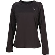 ランヴェロシティ長袖Tシャツ レディース ランニングウェア シャツ PUMA Black(01) Mサイズ 527276