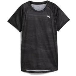 ラン ヴェロシティ AOP 半袖 Tシャツ レディース ランニングウェア シャツ PUMA Black（01） Sサイズ 527256