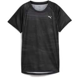 ラン ヴェロシティ AOP 半袖 Tシャツ レディース ランニングウェア シャツ PUMA Black（01） Mサイズ 527256