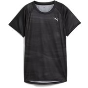 ラン ヴェロシティ AOP 半袖 Tシャツ レディース ランニングウェア シャツ PUMA Black(01) Mサイズ 527256