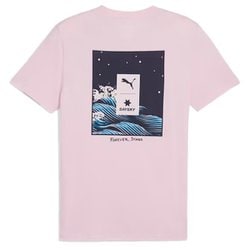 PUMA x SAYSKY 半袖 Tシャツ ユニセックス ランニングウェア シャツ Rose Mauve（90） Lサイズ 527237