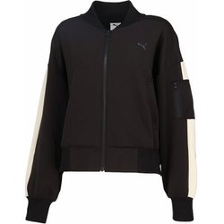 トレーニングトレインエッジニット レディース フィットネス ヨガ ジャケット PUMA Black（01） Lサイズ 527017