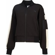 トレーニングトレインエッジニット レディース フィットネス ヨガ ジャケット PUMA Black(01) Mサイズ 527017